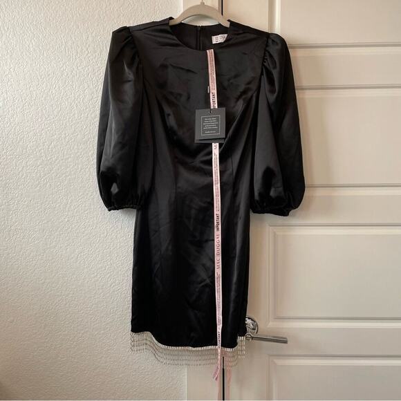 Mac Duggal 26672 Beaded Fringe Hem Dress - Picture 3 of 7